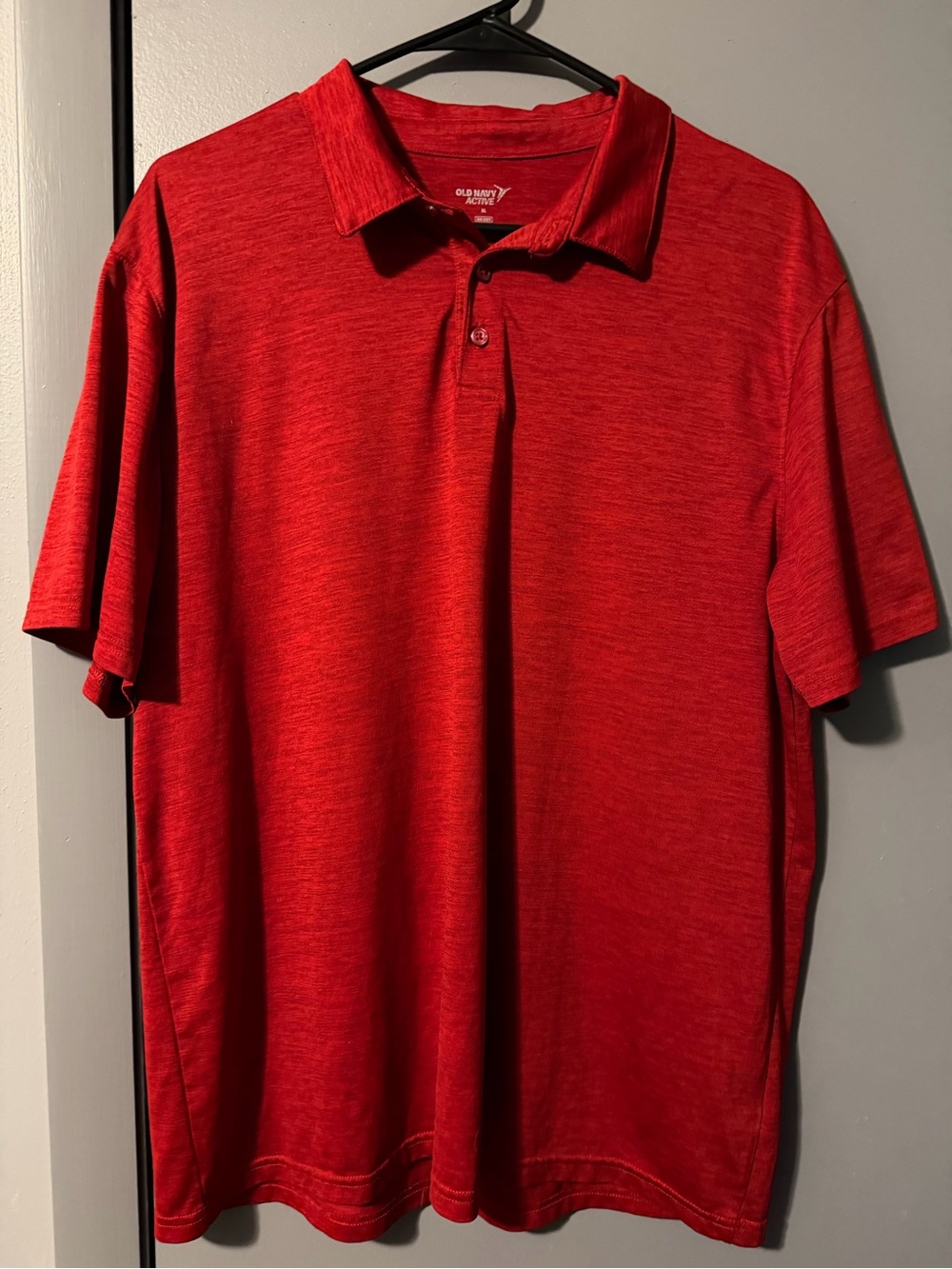 Old Navy Men's Red Heather Polo